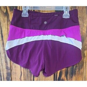 Athletic Running Free Pink Purple Colorblock Athletic Run Shorts, Women's XS